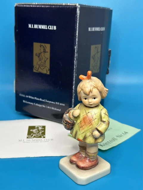 Vintage RARE Goebel Hummel Figurine "I BROUGHT YOU A GIFT" Hum 479 TMK-6 in Box