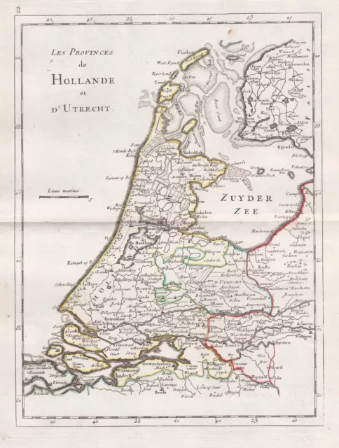 Utrecht Nederland Holland Netherlands Karte map Kupferstich engraving Le Rouge