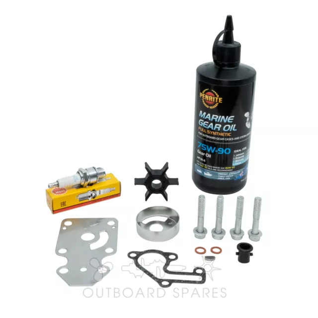 Yamaha Annual Service Kit with Oils for 9.9, 15hp 2 Stroke Outboard