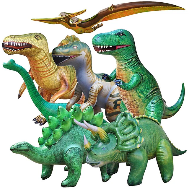 Dinosaur PVC Inflatable Balloon Toy Realistic Dinosaur Kids Gift Party Deco ~