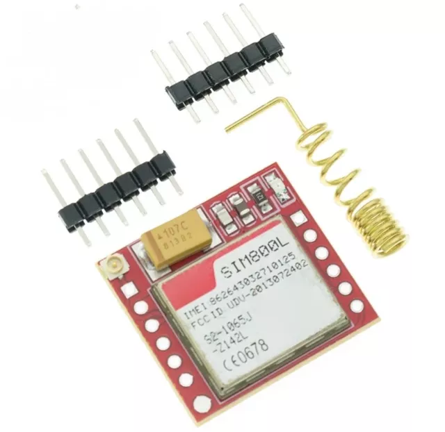 Mini SIM800L GSM GPRS Modul mit Antenne Quad Band Arduino Raspberry Pi