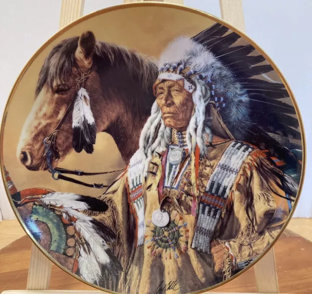 American Indian Heritage Foundation Museum Plate. Pride of the Sioux G1738
