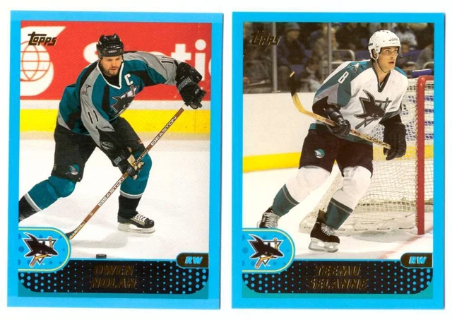 2001-02 Topps Hockey (1-330) Team Set - San Jose Sharks