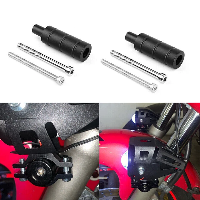2xMotorcylce Black M6 M8 Holder Tail Light Bracket Extention Fender Fork Mount E