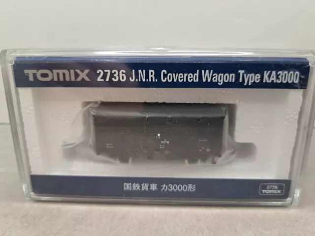 Tomix N Scale 2736 JNR Freight Car Covered Wagon Type KA 3000 New Old Stock