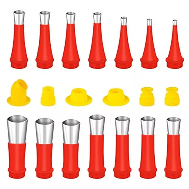 Universal Integrated Rubber Nozzle Tool Kit Reusable 20 Piece Rubber Nozzle Tool