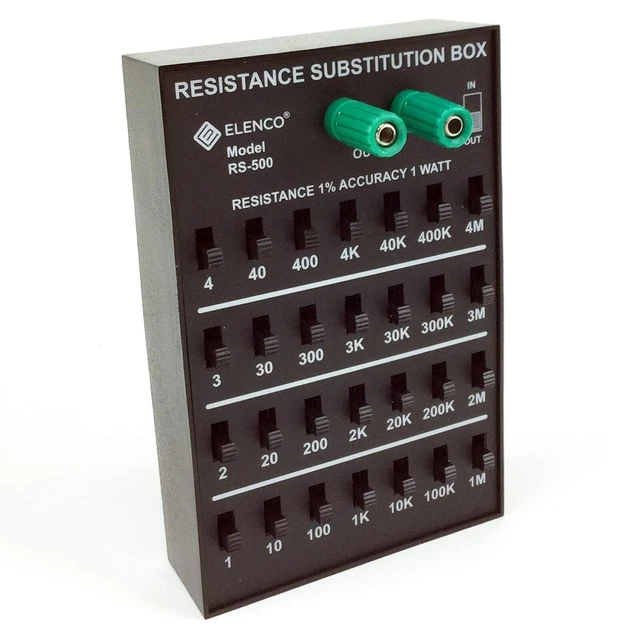 Elenco Resistance Substitution Box | Resistance Range From 1Ω To 11, 111 , 11...