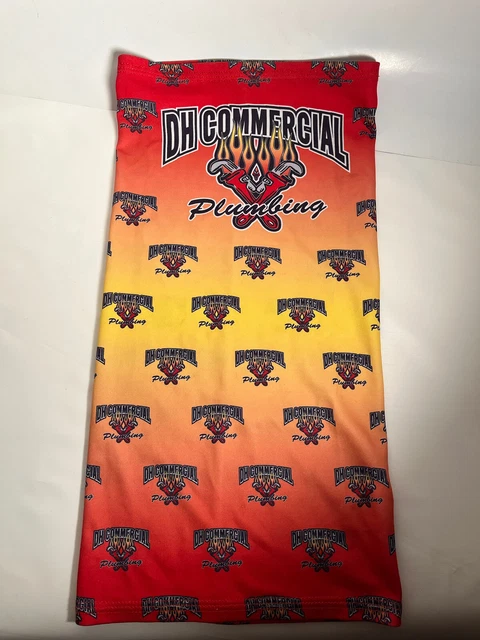 DH Máscara facial comercial de plomería Gator Buff hecha en EE. UU. poliéster DIFÍCIL llave de encontrar rara