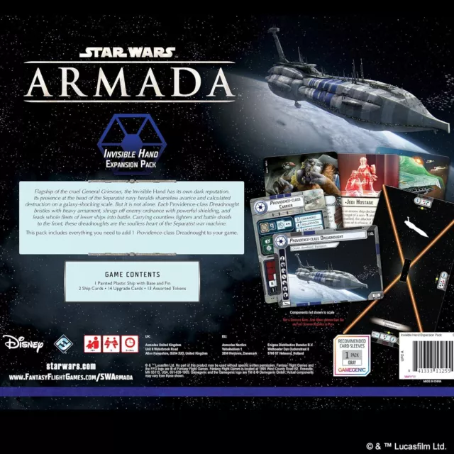 Giochi di volo fantasy Star Wars Armada gioco in miniatura a mano invisibile 2 giochi 2