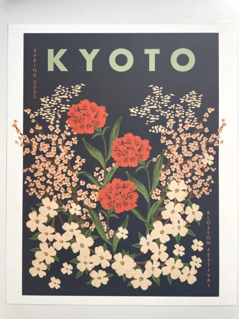 RIFLE PAPER CO. Art Print - KYOTO BLOSSOM FESTIVAL Flower Show Poster 11"x 13.5"