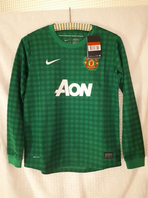 Trikot Manchester United Original Nike AON Torwart Größe 152-158 12-13 Jahre Neu