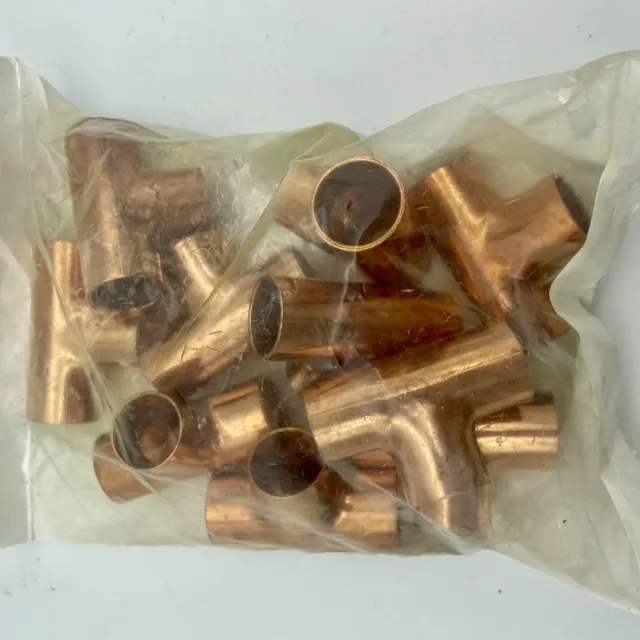 Streamline  1/2” Copper Tees (10pk) plumbing connectors splitters