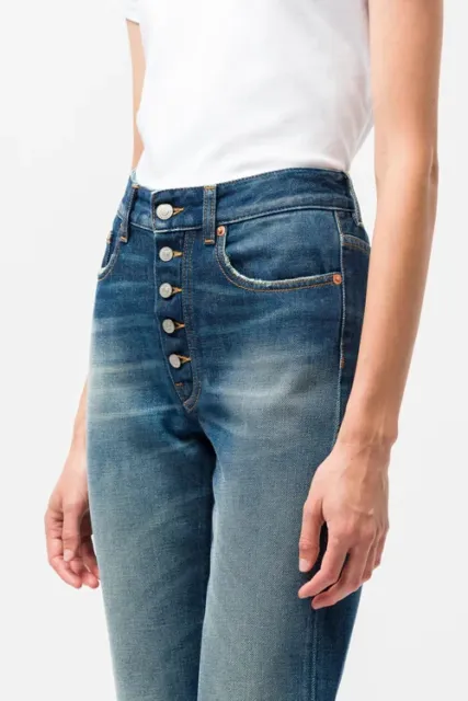 Maison Margiela Jeans Boyfriend MM6 Size UK 8 US 4 Mid Rise Denim Indigo Ladies 3