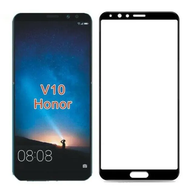 For HUAWEI HONOR VIEW 10 CURVED SCREEN PROTECTOR 9D FULL COVER TEMPERED GLASS