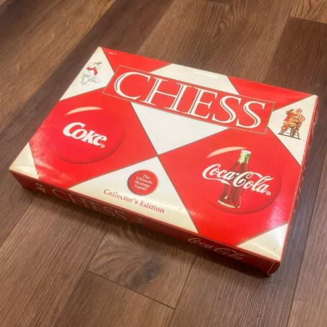 Coca Cola VS Coke Chess Set Game Collector's Edition 2002 Christmas Preowned.