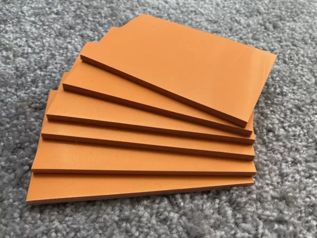 6 x 35 Stück antistatische Haftnotizen 7 x 10 cm Orange NEU ! Notizblöcke