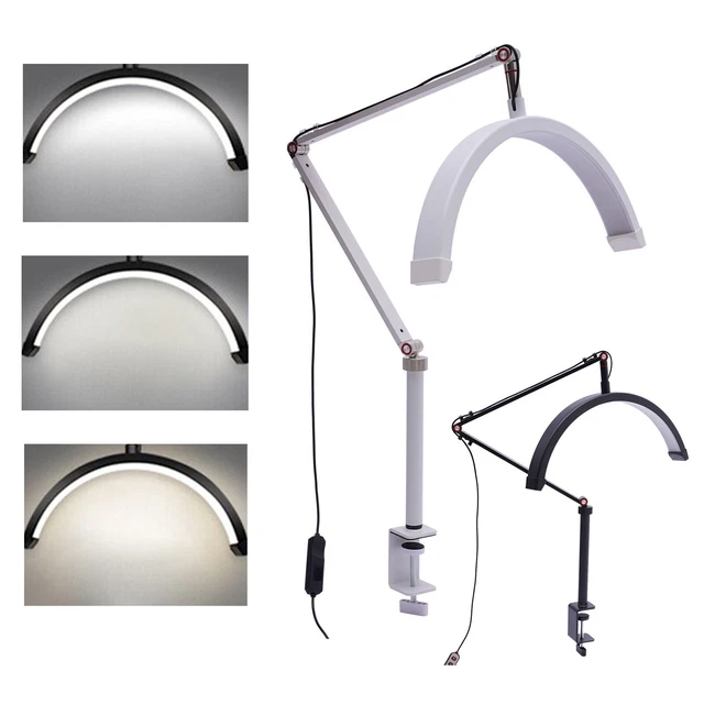 Lámpara de piso LED para pestañas media luna para extensión de pestañas iluminación belleza
