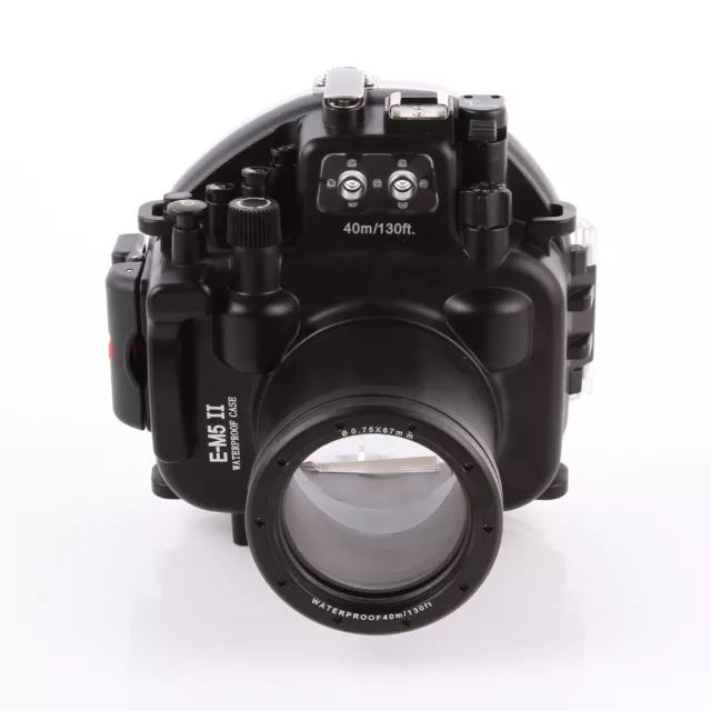 Meikon 40M Waterproof Underwater Housing Cover for Olympus E-M5 II 12-50mm Lens 3