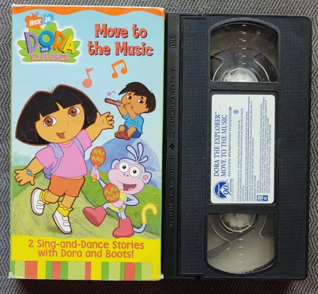 DORA THE EXPLORER Move to the Music nick jr. 2002 VHS Tape VCR $7.99 ...