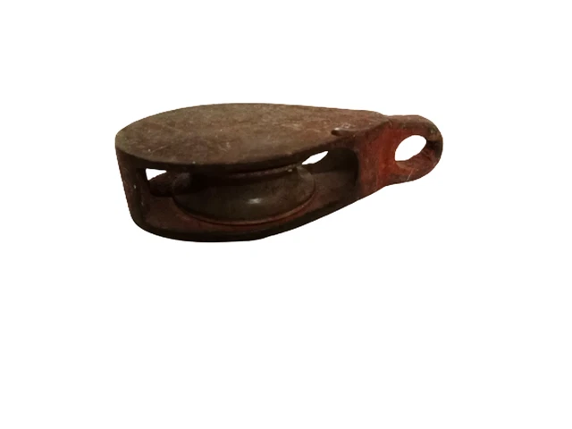 VINTAGE Marine BRASS PULLEY - Marine Hardware - FROM SHIP SALVAGE (1810)