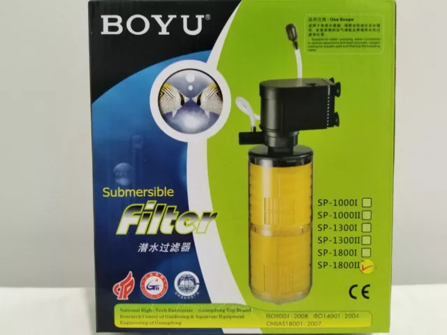 Aquarium Internal Fish Tank Submersible Filter Boyu Brand New Multiple Models