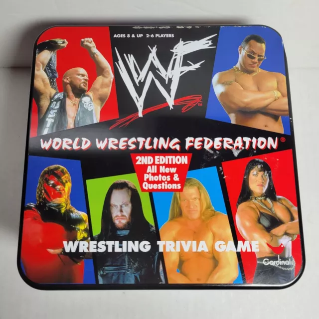 World Wrestling Federation WWF 2nd Edition Wrestling Trivia Game 1999 Incomplete