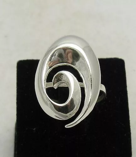 Stylish Genuine Sterling Silver Ring Hallmarked Solid 925 Nickel Free Handmade