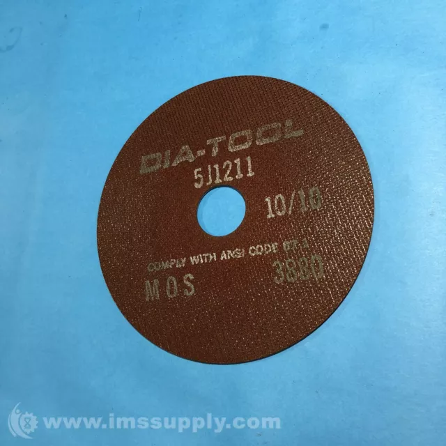 Dia-Tool 5J1211 10/10 Cut-Off Wheel, 7" OD FNIP