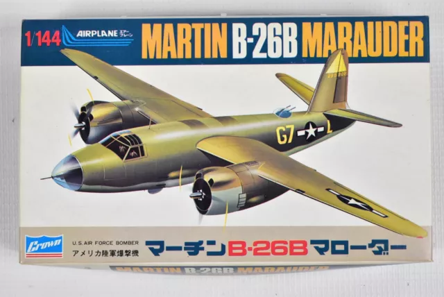 Factory Sealed Parts 1975 Crown 1:144 Model Kit Martin B-26B Marauder