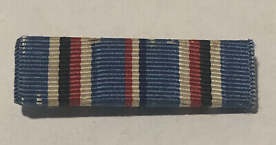 WWII WW2 US Campaign Medal Pin Back Ribbon Bar American Theatre U.S. Marine Corp
