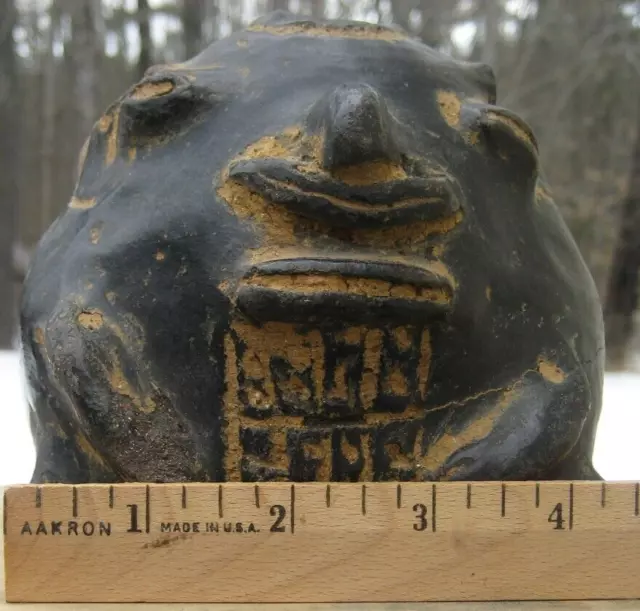 Pre-Columbian Artifacts- Pottery 4 1/2 "X 4" Has 2 Different Faces!