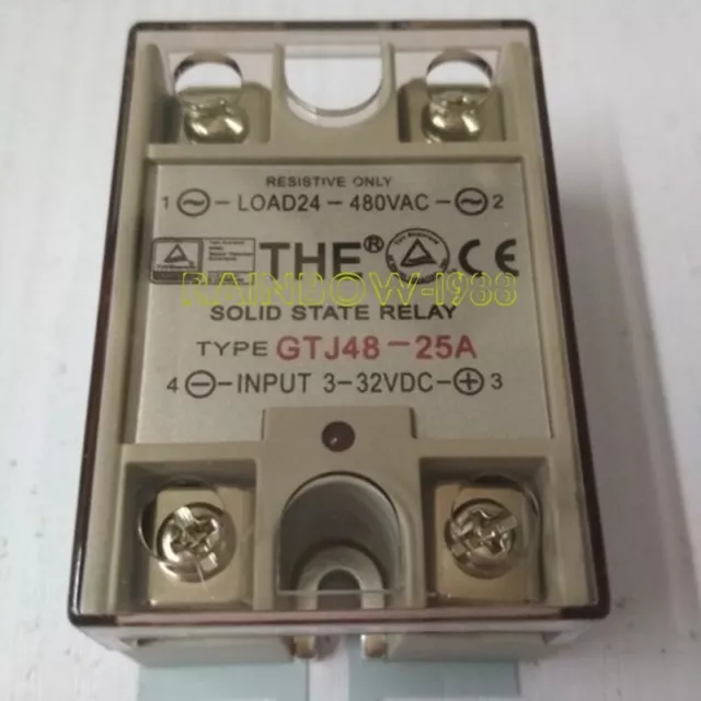 Single Phase Module Relay GTJ48-25A 3-32VDC 24-480VAC Solid State Relay