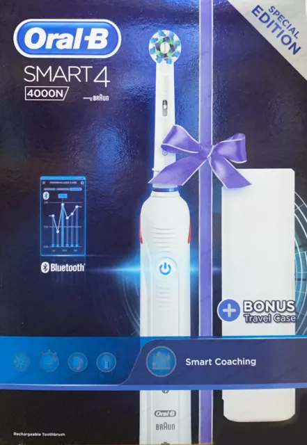 Oral-B Smart 4 4000N Bluetooth Electric Toothbrush Special Edition with Case