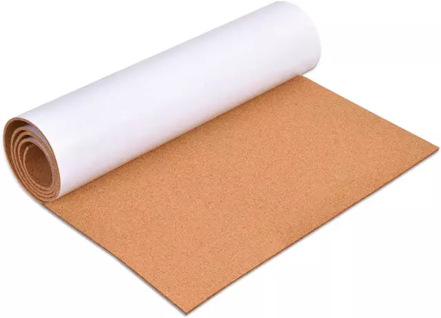 3Mm Self Adhesive Cork Board Roll 1/8" Thick Walls 3Mm-15.7" X 47" Office Home