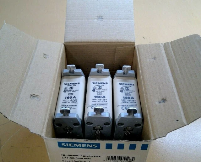 SIEMENS 3NA2 136 LV HRC FUSE LINK (Box of 3) 4C 27.00 PicClick