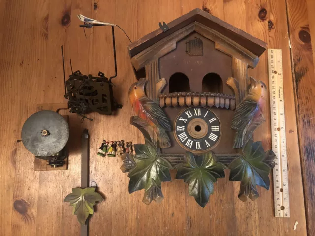 Black Forest Cuckoo Clock-Parts And Or Repair Only. Musical.