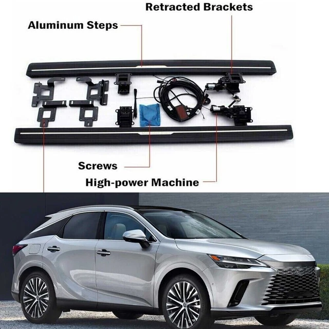 FITS FOR LEXUS RX 2023 2024 Deployable Electric Running Board Nerf Bar