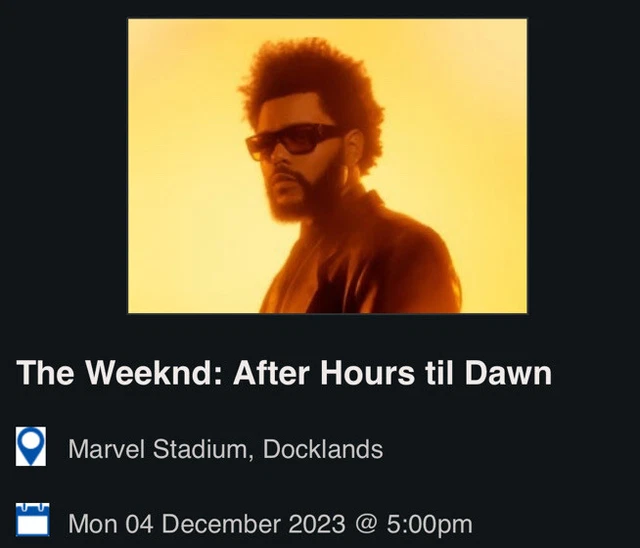 The Weeknd Tickets 4Th December