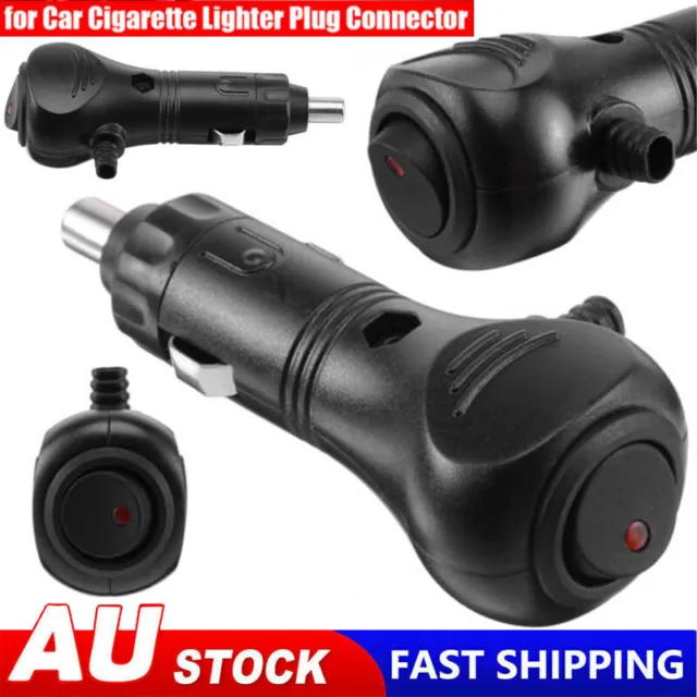 12V CAR CIGARETTE Lighter Socket Adapter Plug On/Off Trigger