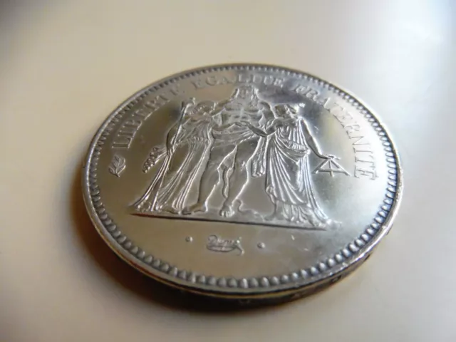 1 Pièce  de 50 francs argent HERCULE 1974