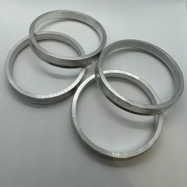 Aluminium Spigot Rings Set Of 4! 72.6-71.1 To Suit BMW Wheels to Vivaro Traffic