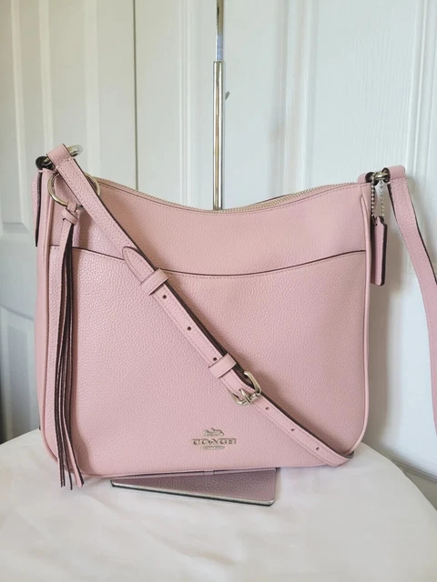 NWOT Coach 35543 Chaise Blossom Pink Pebbled Leather Shoulder/Crossbody Bag