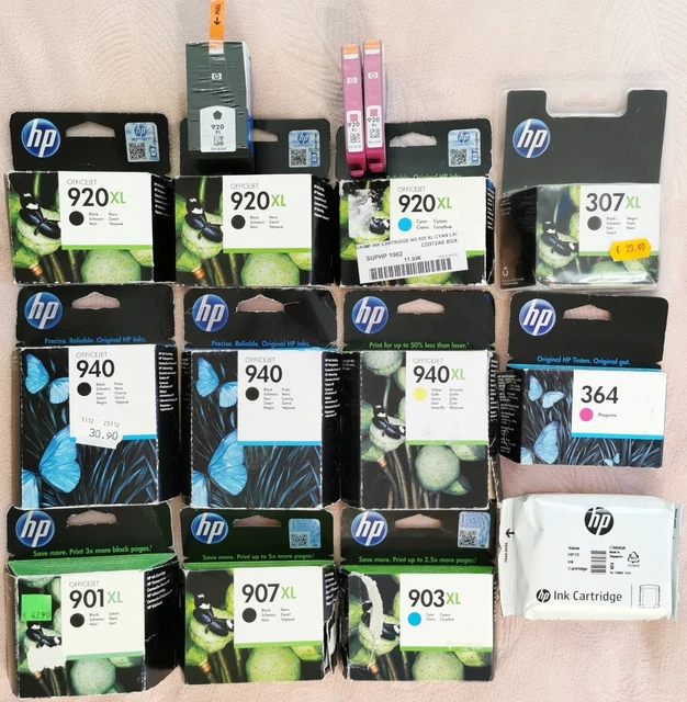 LOT DE 15 Cartouches d'encre HP ORIGINALES NEUVES EUR 55,00 - PicClick FR