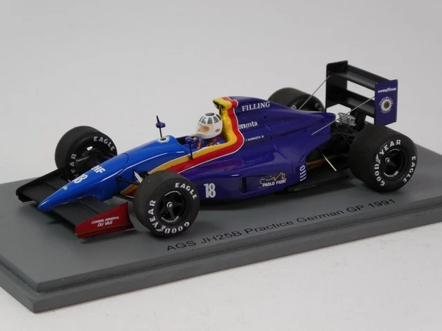 Miniature Spark 1/43 – AGS JH25B F-Cosworth #17 – Tarquini – Deutschland GP 1991