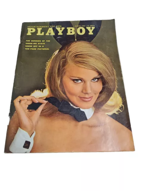 Vintage Playboy Magazine March 1967 Nancy Chamberlain With Centerfold