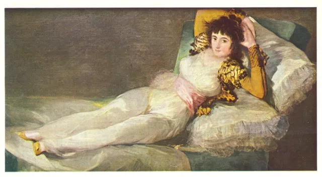 Postal Goya La Maja Vestida Museo Prado Painting Postcard Painter Art    Tp10463