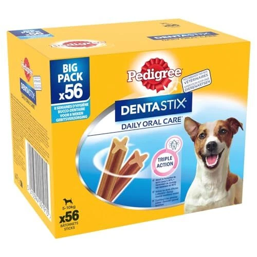 PEDIGREE DENTASTIX 56 Bâtonnets à Mâcher Bucco-Dentaires pour Petit Chien 5-1...