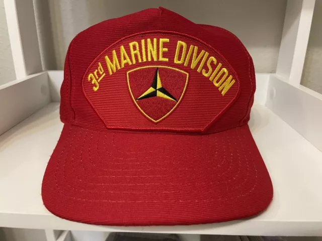 Vintage USMC 3rd Marine Division Hat USA Made SnapBack