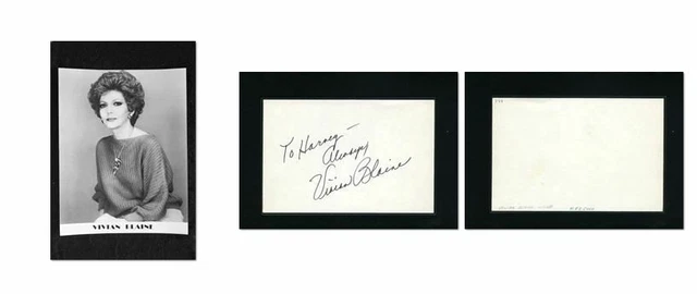 Vivian Blaine - Signed Autograph and Headshot Photo set