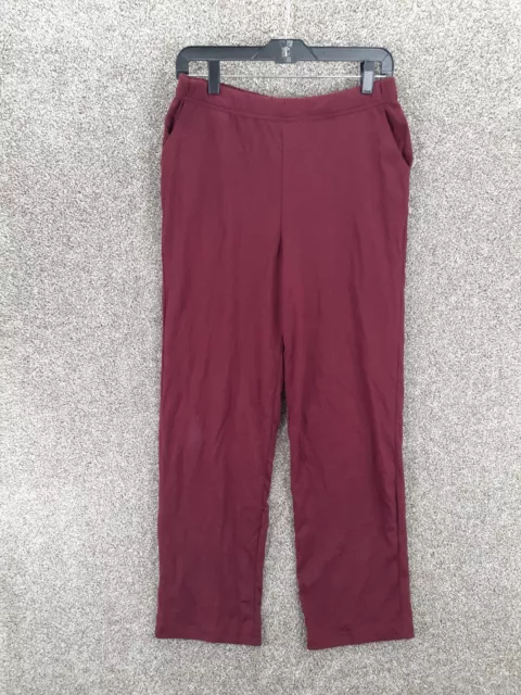 NEW WHITE STAG Women s Brown Knit Pull On Pants PLUS SIZES 1X 2X